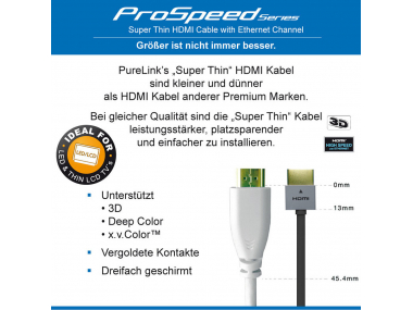 HDMI CABLE - PROSPEED SERIES 3,00M THIN